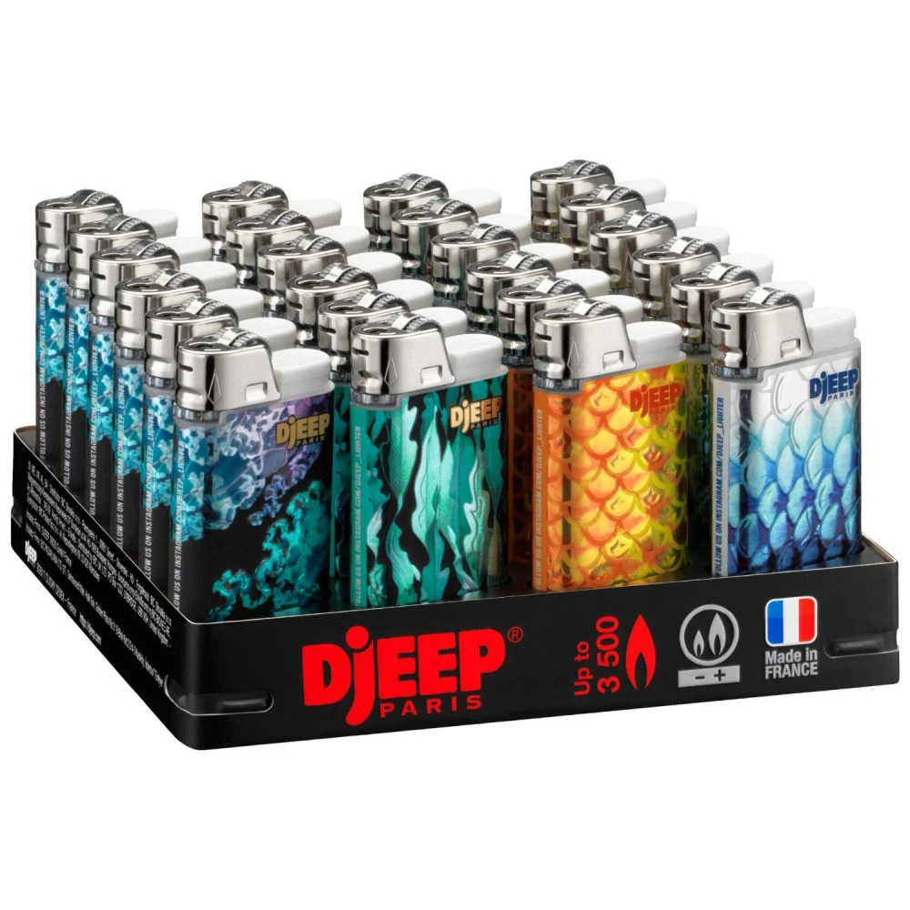 Barquette De 24 Briquets Djeep Assortis - Underwater 3 Barquette De 24 Briquets Djeep Assortis - Underwater