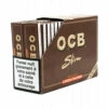 Boite 32 Carnets De Feuille OCB Slim Non Blanchis + Tips -Fumeurs Fournitures Magasin boite 32 carnets de feuille ocb slim non blanchis tips