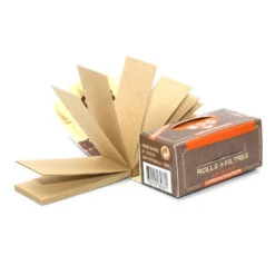 Boite De 16 Rouleaux De Feuilles Virgin Paper + Filtres (Rolls) Slim - OCB Non Blanchi -Fumeurs Fournitures Magasin boite de 16 rouleaux de feuilles virgin paper filtres rolls slim ocb non blanchi 3