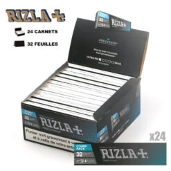 Boite De 24 Paquets Feuilles Slim Rizla Precision + Filtres Cartons