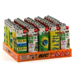 Boite De 50 Briquets Mini BIC - Brazil -Fumeurs Fournitures Magasin boite de 50 briquets mini bic brazil 1