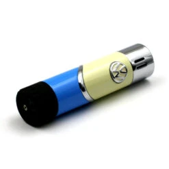 Briquet Cylindre Bicolore Volkswagen Bleu Et Beige -Fumeurs Fournitures Magasin briquet cylindre bicolore volkswagen bleu et beige 1