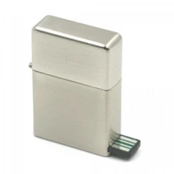 Briquet USB E-flame - Couleur Aluminium -Fumeurs Fournitures Magasin briquet usb e flame couleur aluminium 2