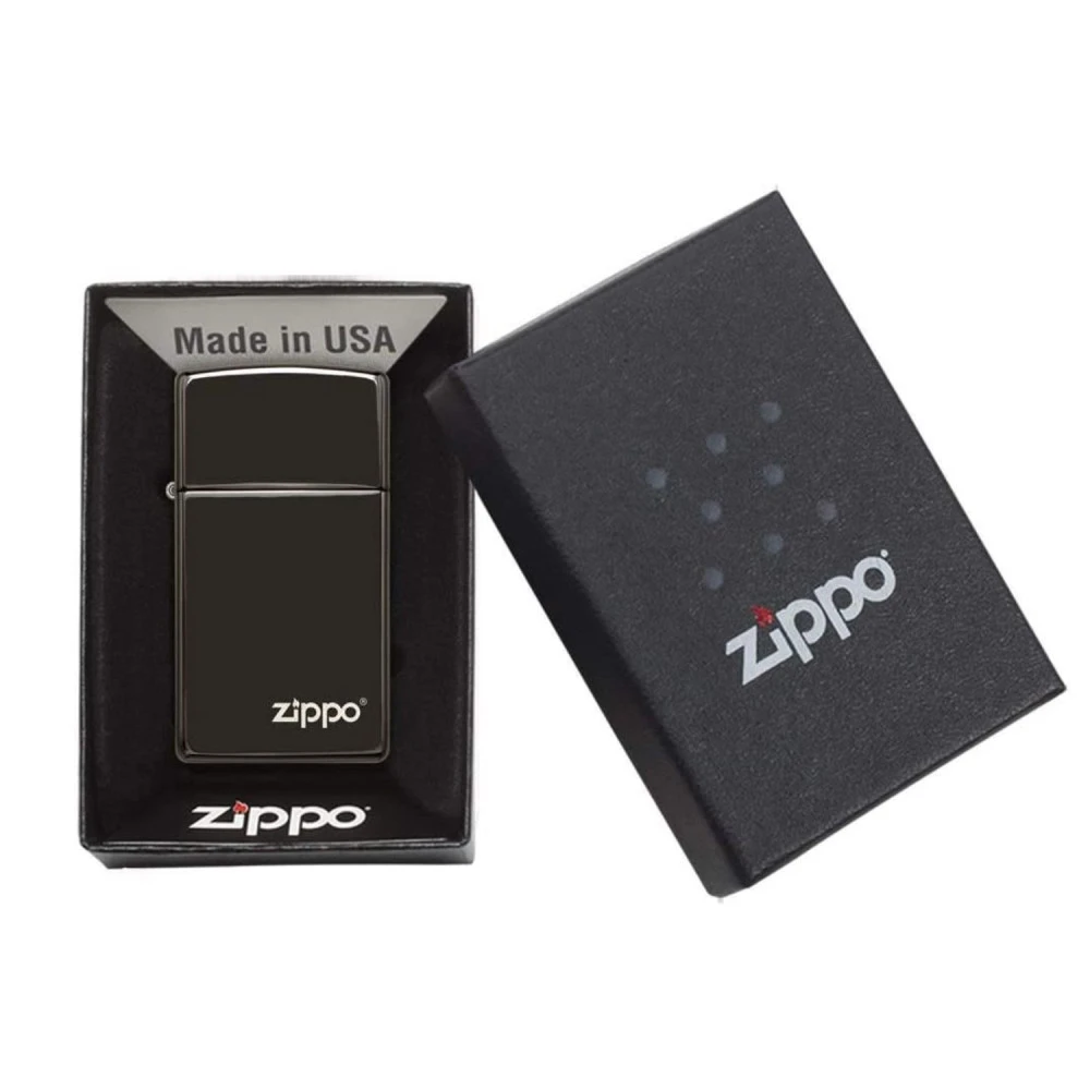 Briquet Zippo Slim - Ebony 5 Briquet Zippo Slim - Ebony – Image 3