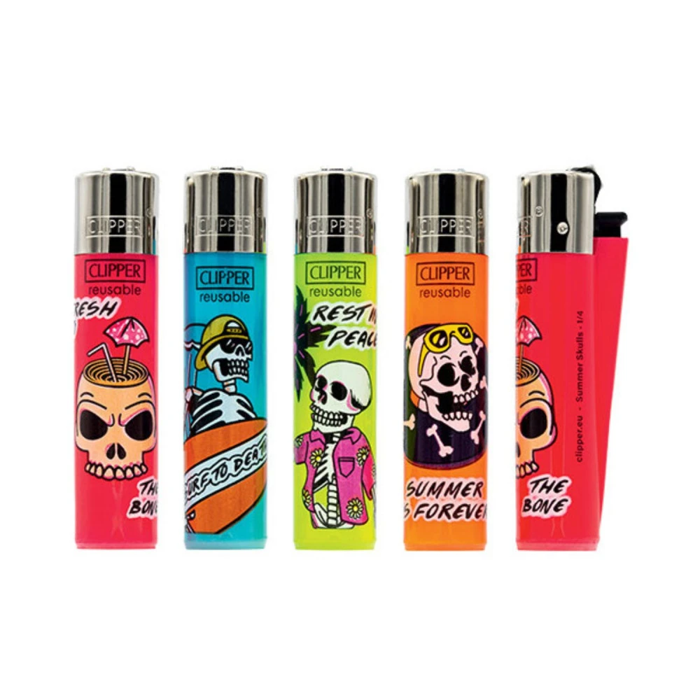Lot De 48 Briquets Clipper Collection Summer Skulls 4 Lot De 48 Briquets Clipper Collection Summer Skulls – Image 2