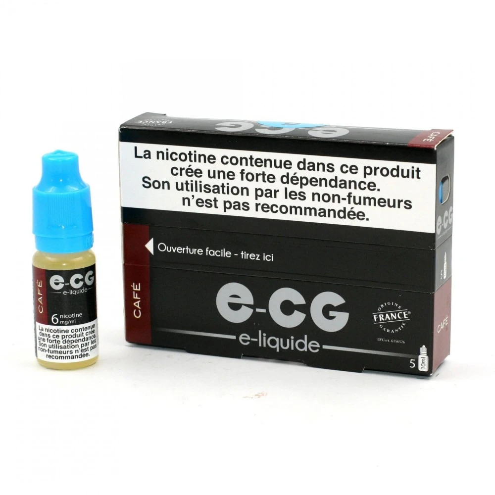 Lot De 5 Flacons E-CG - Café 6 Mg/ml 3 Lot De 5 Flacons E-CG - Café 6 Mg/ml