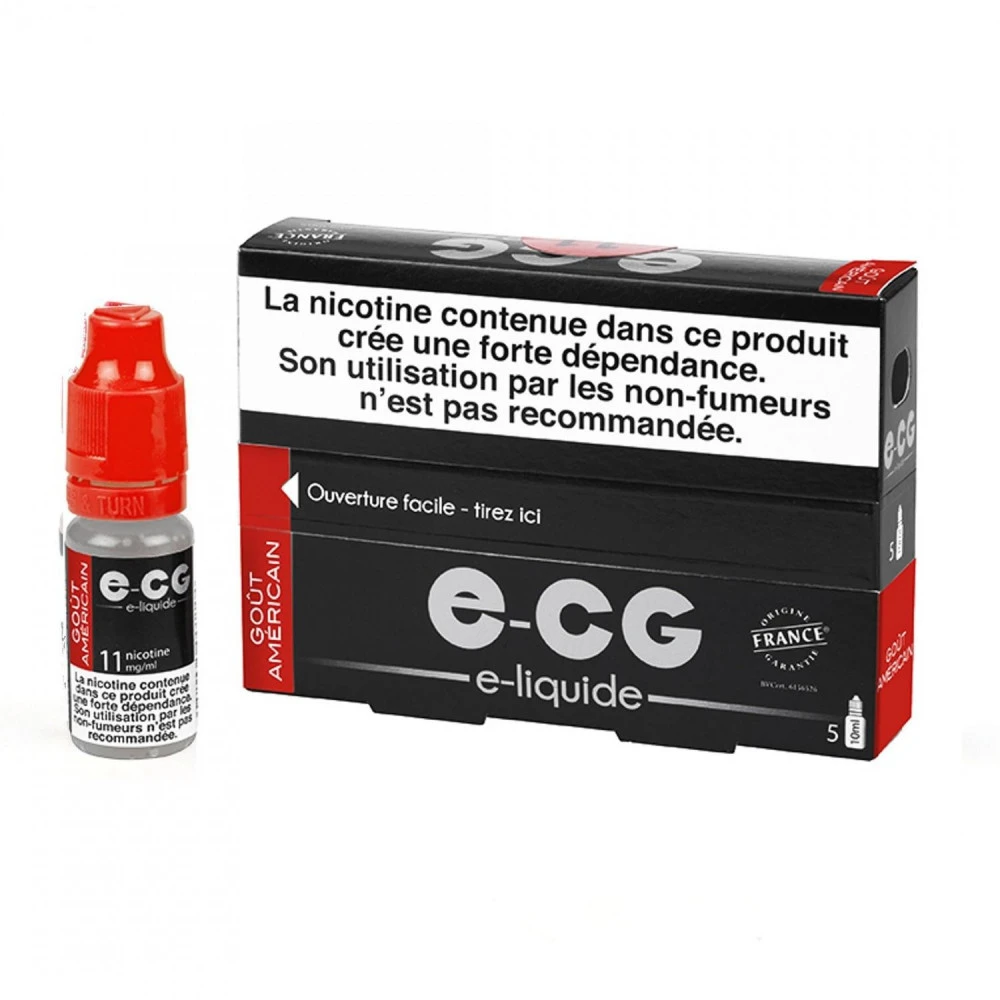 Lot De 5 Flacons E-CG - Goût Américain 11 Mg/ml 3 Lot De 5 Flacons E-CG - Goût Américain 11 Mg/ml