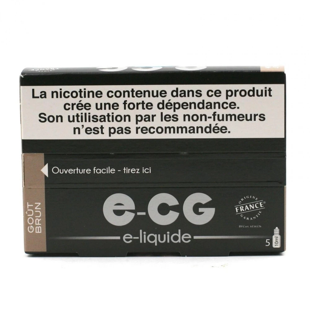 Lot De 5 Flacons E-CG - Goût Brun 11 Mg/ml 4 Lot De 5 Flacons E-CG - Goût Brun 11 Mg/ml – Image 2