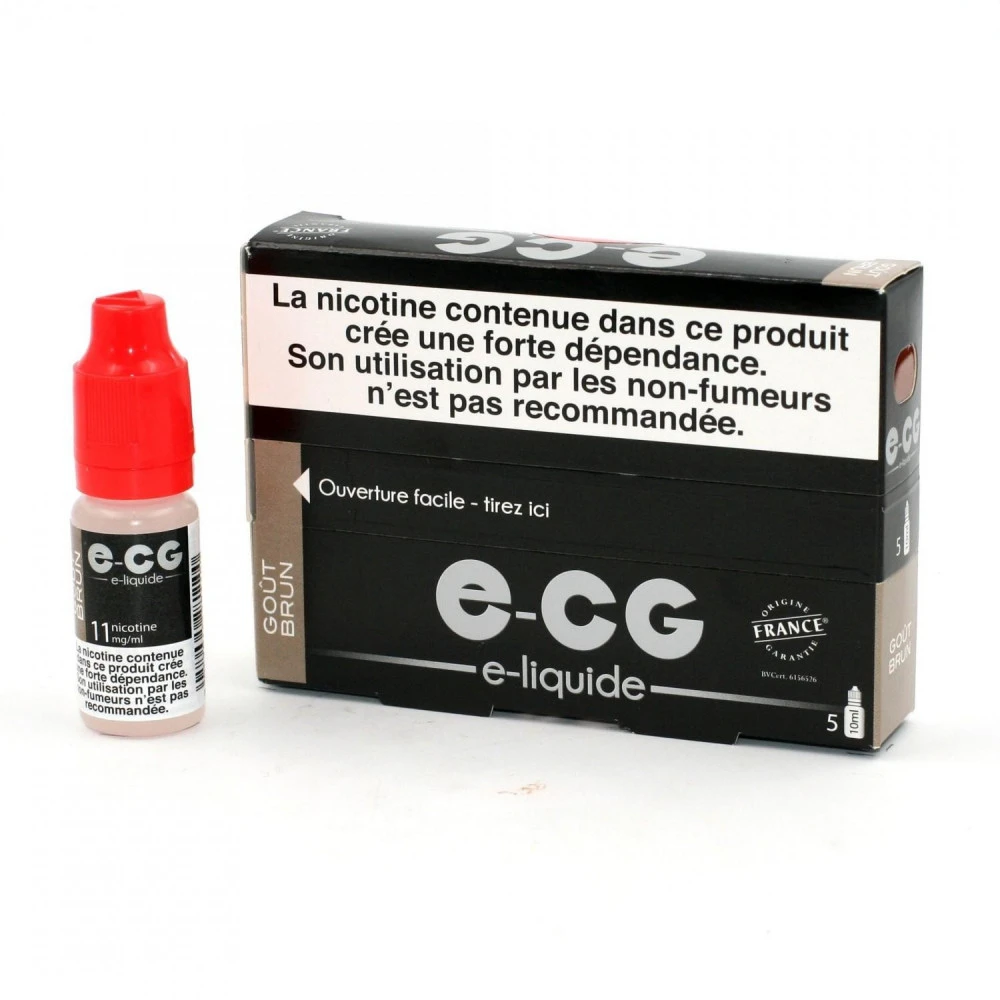 Lot De 5 Flacons E-CG - Goût Brun 11 Mg/ml 3 Lot De 5 Flacons E-CG - Goût Brun 11 Mg/ml