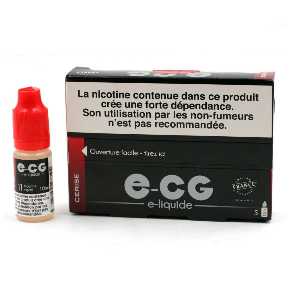 Lot De 5 Flacons E-CG - Goût Cerise 11 Mg/ml 3 Lot De 5 Flacons E-CG - Goût Cerise 11 Mg/ml