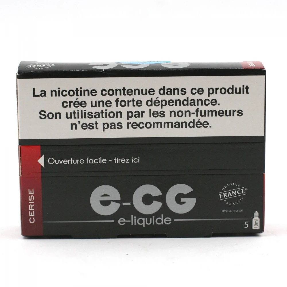 Lot De 5 Flacons E-CG - Goût Cerise 6 Mg/ml 3 Lot De 5 Flacons E-CG - Goût Cerise 6 Mg/ml – Image 2