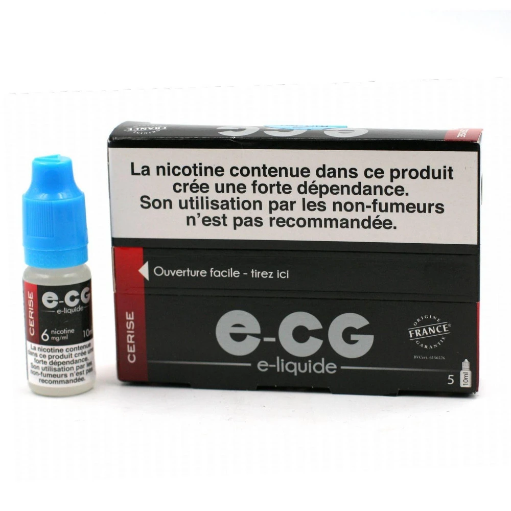 Lot De 5 Flacons E-CG - Goût Cerise 6 Mg/ml 2 Lot De 5 Flacons E-CG - Goût Cerise 6 Mg/ml