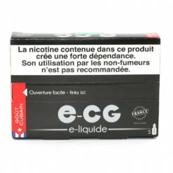 Lot De 5 Flacons E-CG - Goût Cubain 3 Mg/ml -Fumeurs Fournitures Magasin lot de 5 flacons e cg gout cubain 3 mg ml 1