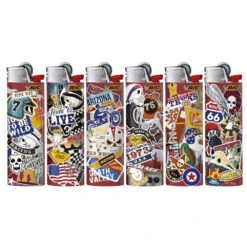 Fumeurs Fournitures Magasin -Fumeurs Fournitures Magasin lot de 50 briquets bic maxi j26 us bikers 1