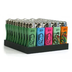 Champ Lot De 50 Briquets Mini Wave Tatoo -Fumeurs Fournitures Magasin lot de 50 briquets mini wave tatoo 1