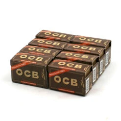 Lot De 8 Rouleaux De Feuilles Virgin Paper + Filtres (Rolls) Slim - OCB Non Blanchi