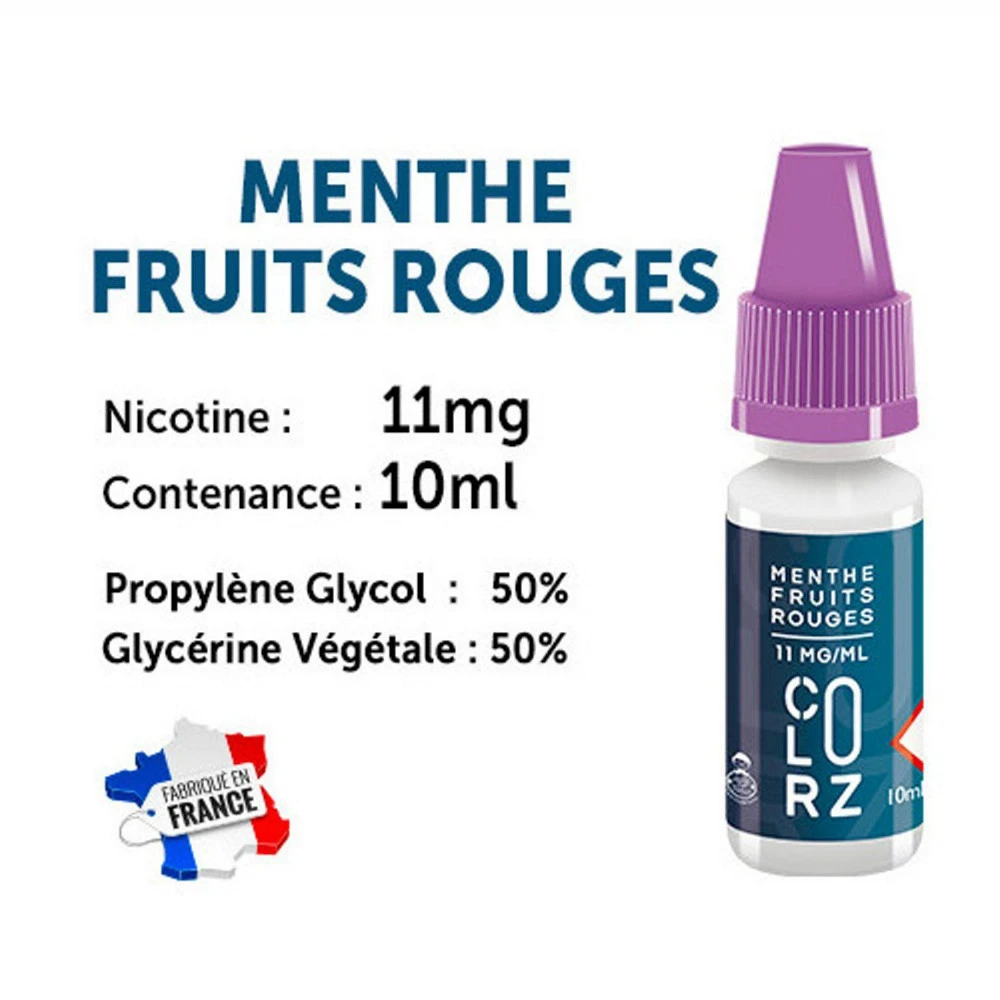 Vap Nation Colorz Lot De 5 Liquides - Menthe Fruits Rouges 11 Mg 3 Vap Nation Colorz Lot De 5 Liquides - Menthe Fruits Rouges 11 Mg