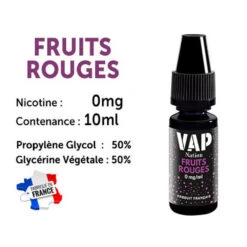 Vap Nation Lot De 5 Liquides - Fruits Rouges 0 Mg