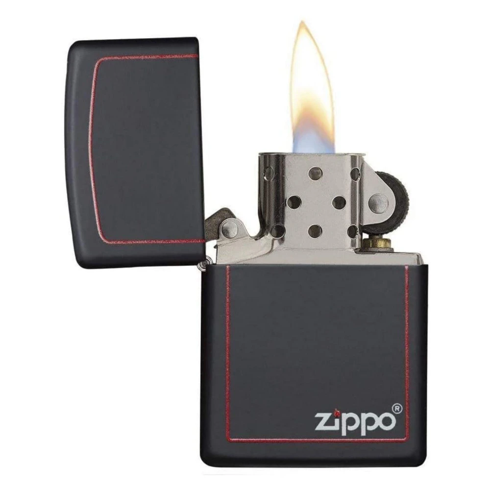 Zippo 218ZB Matte Black Red 60001437 4 Zippo 218ZB Matte Black Red 60001437 – Image 2