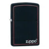 Zippo 218ZB Matte Black Red 60001437 1 Zippo 218ZB Matte Black Red 60001437 -Fumeurs Fournitures Magasin zippo 218zb matte black red 60001437