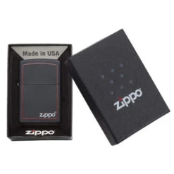 Zippo 218ZB Matte Black Red 60001437 7 Zippo 218ZB Matte Black Red 60001437 -Fumeurs Fournitures Magasin zippo 218zb matte black red 60001437 2